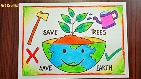 save tree poster easy|save trees poster ideas.